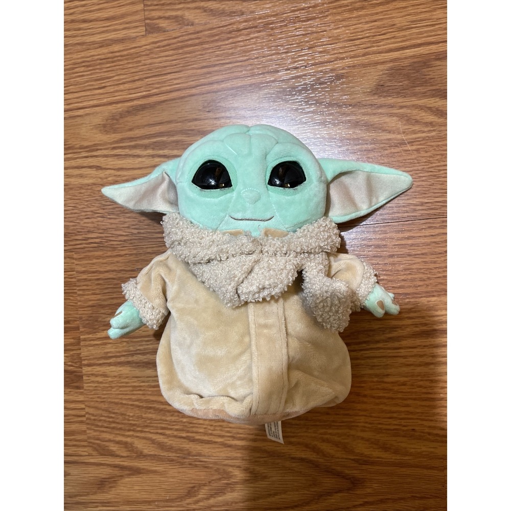 Star Wars Disney Mandalorian 8" Baby Yoda Plush Grogu Stuffed Toy EUC Mattel J1